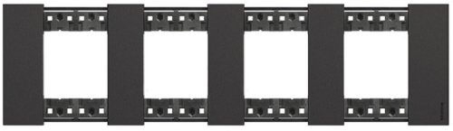 Рамка универсальная Legrand BTicino Living Now 4-м. 8 мод. черный фото Рамка универсальная Legrand BTicino Living Now 4-м. 8 мод. черный картинка